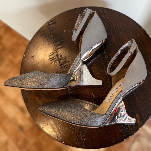 Jimmy Choo Kade techno glitter wedges - Picture 8 of 14